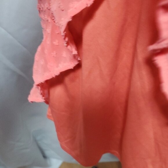 Wild Fable Orange Ruched Babydoll Sundress - Picture 9 of 9